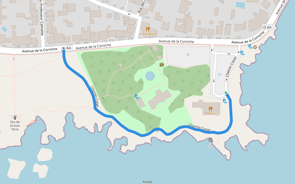 Chemin Cotier walking route map in Saint-Hilaire-de-Riez