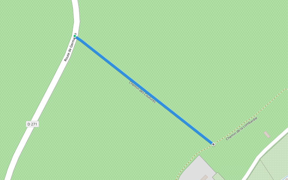 Chemin des Coutures walking route map in Avenay-Val-d'Or