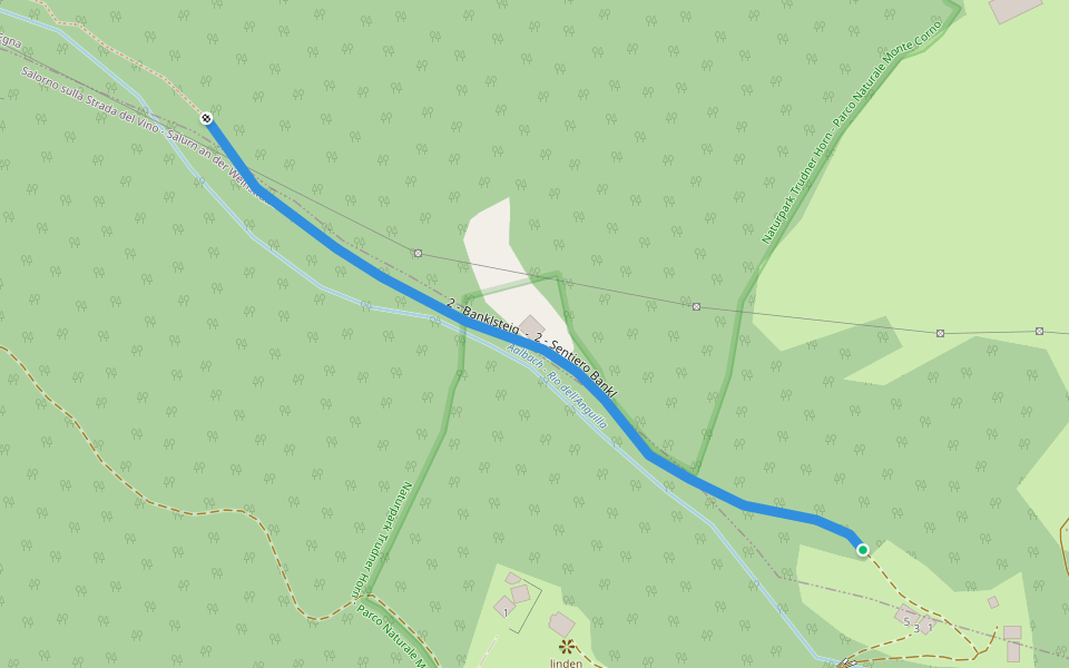 2 - Banklsteig - 2 - Sentiero Bankl walking route map in Salorno