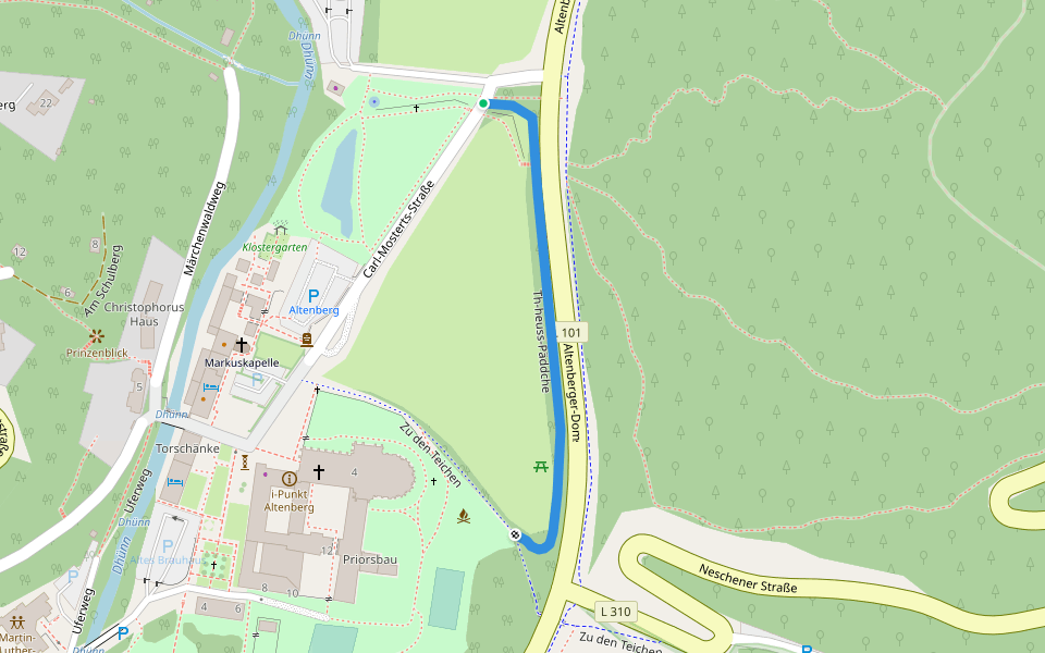 Th-heuss-Päddche walking route map in Odenthal