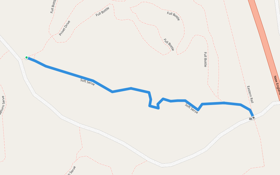 Soft Serve walking route map in Black Mountain