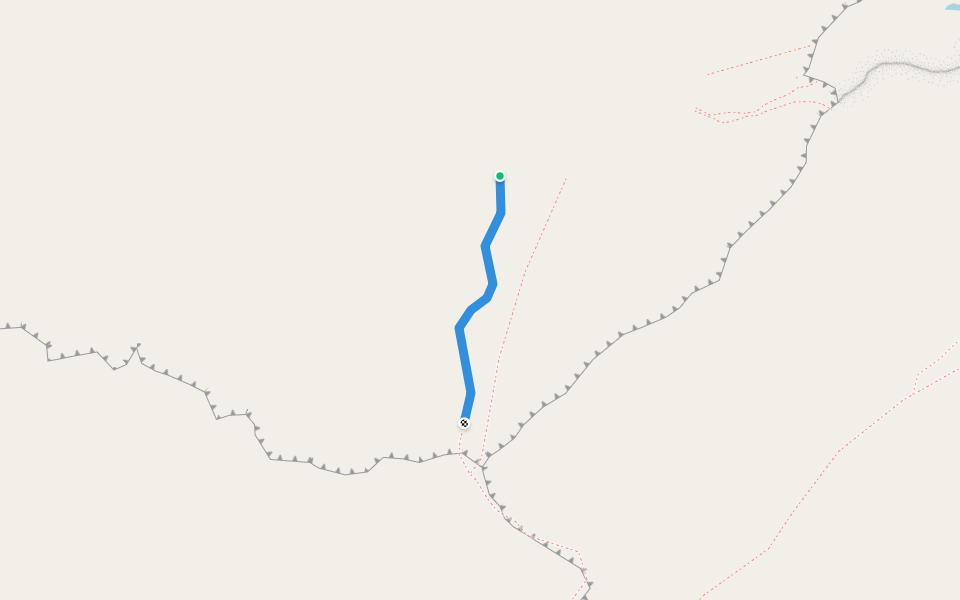 Альп. маршрут Откол по Вост. стене 3А walking route map in Kirovsk