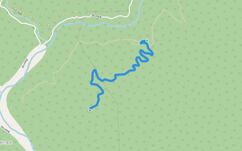 イタホラキ線 walking route map in Shinhidaka
