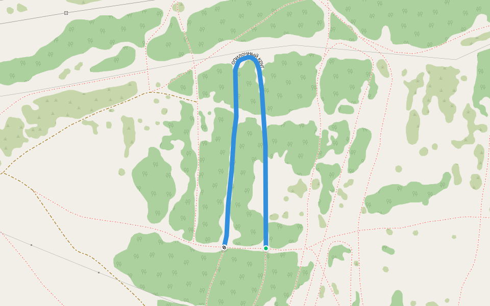 опилочный круг walking route map in Kirovo-Chepetsk