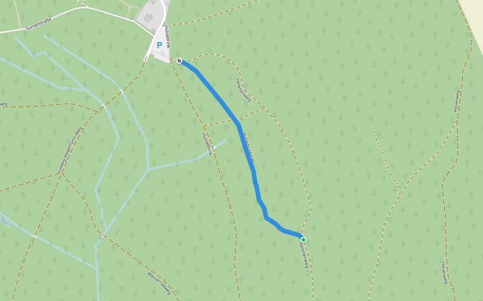 Hülsebrinktrail walking route map in Bad Münder am Deister