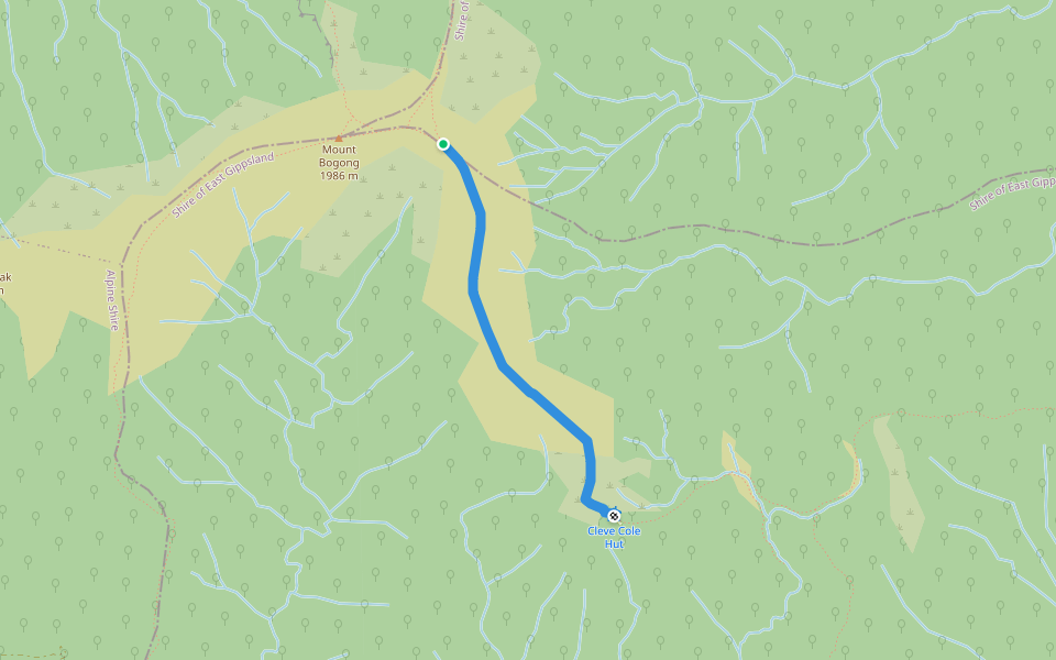 Walking Track walking route map in Nelse