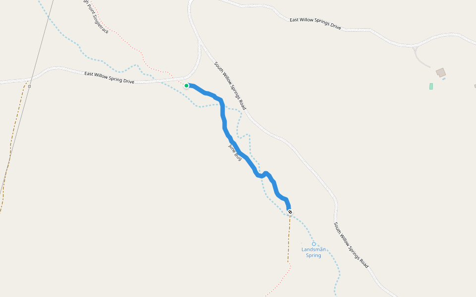 June Bug walking route map in Oracle