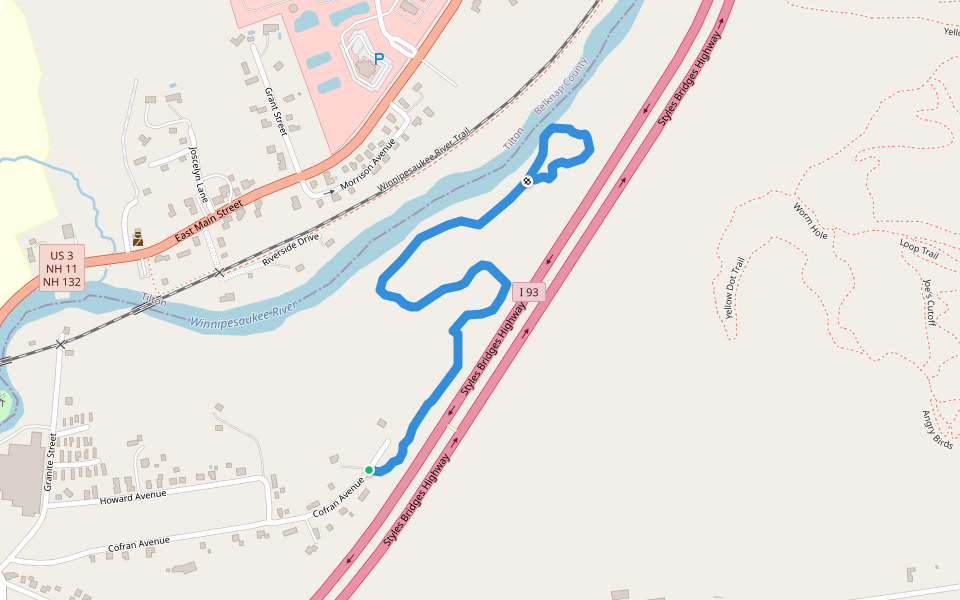 Richard Smart Conservation Area walking route map in Northfield