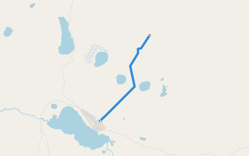 улица Газопровод walking route map in Liuksiugiun