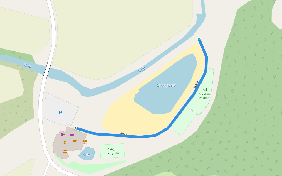 Staza walking route map in Gornji Hrgovi