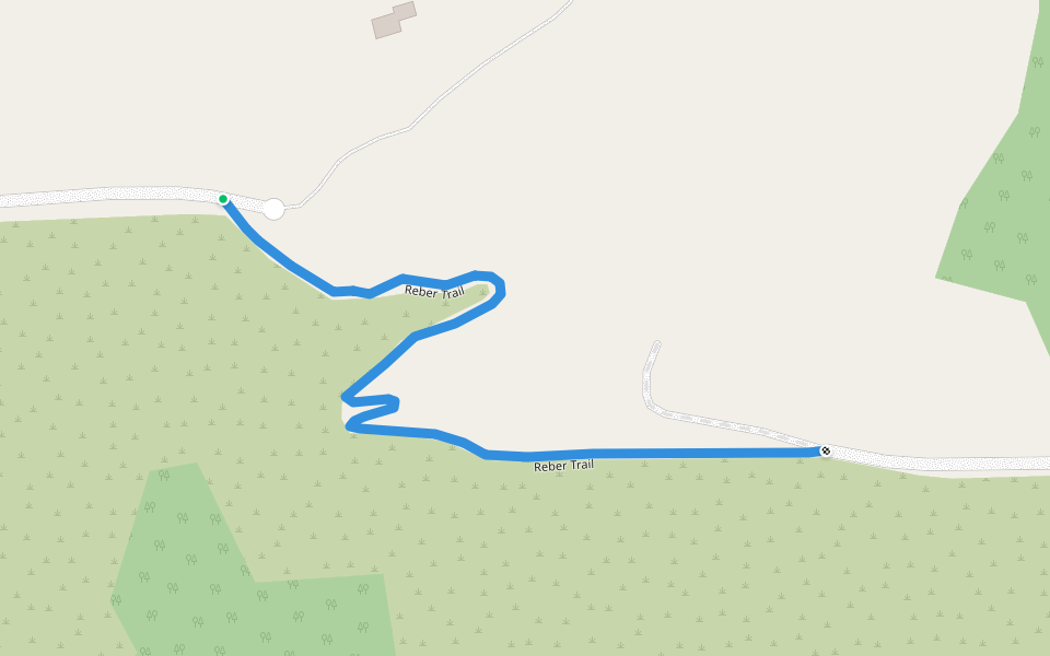 Reber Trail walking route map in Homer