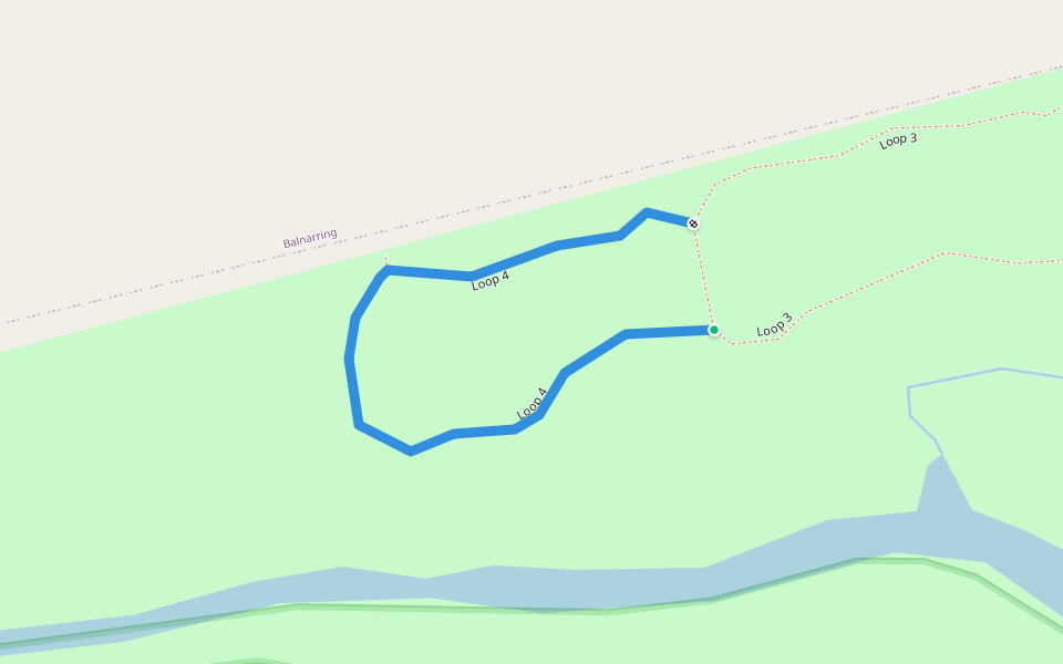 Loop 4 walking route map in Balnarring Beach