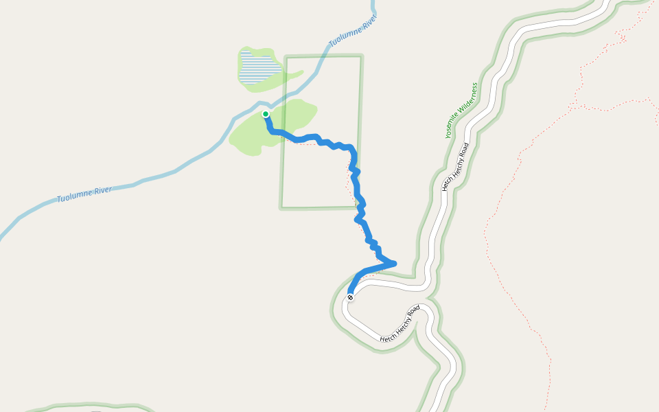 Poopenaut Valley Trail walking route map in Groveland