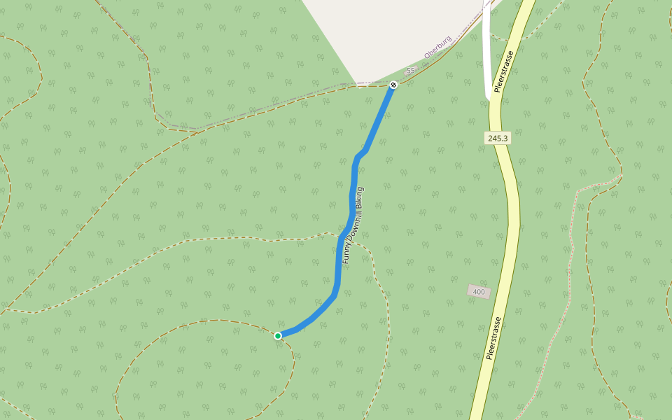 Funny Downhill Biking walking route map in Burgdorf