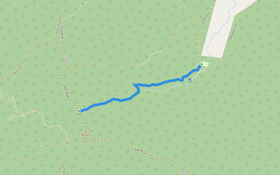Pyrenees Endurance Walk walking route map in Percydale