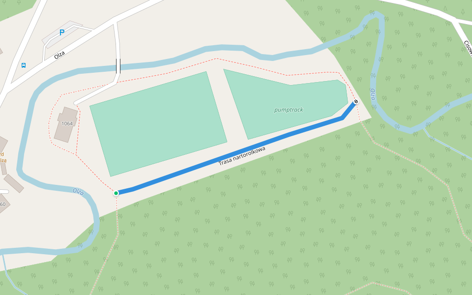 Trasa nartorolkowa walking route map in Istebna