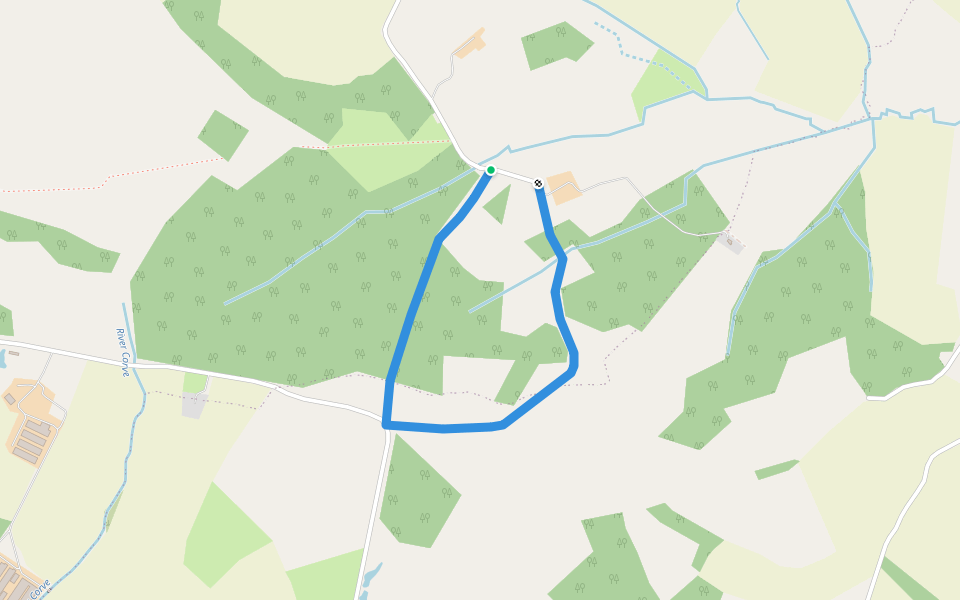Spoonhill Wood Walk walking route map in Callaughton