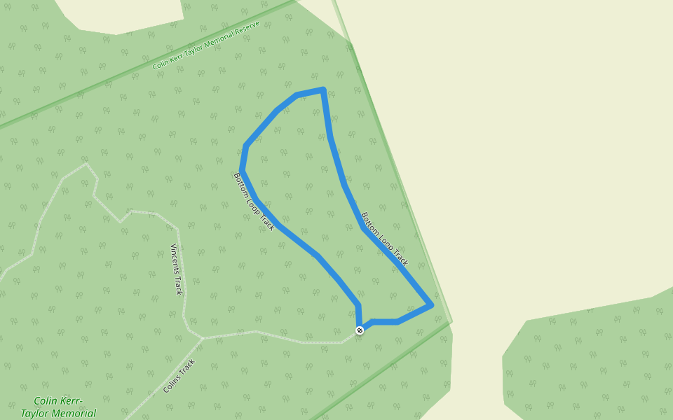 Bottom Loop Track walking route map in Waimauku