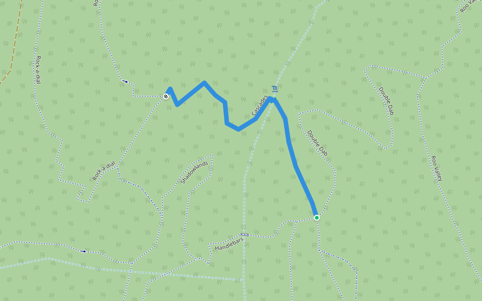 Cascades walking route map in Maroochy River