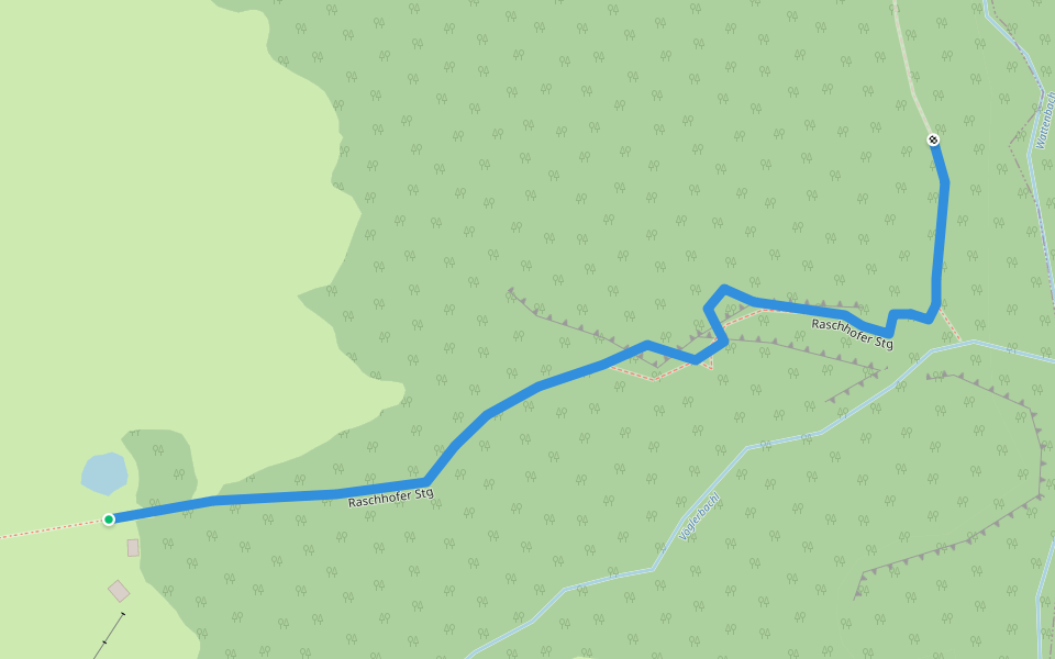 Raschhofer Stg walking route map in Wattens