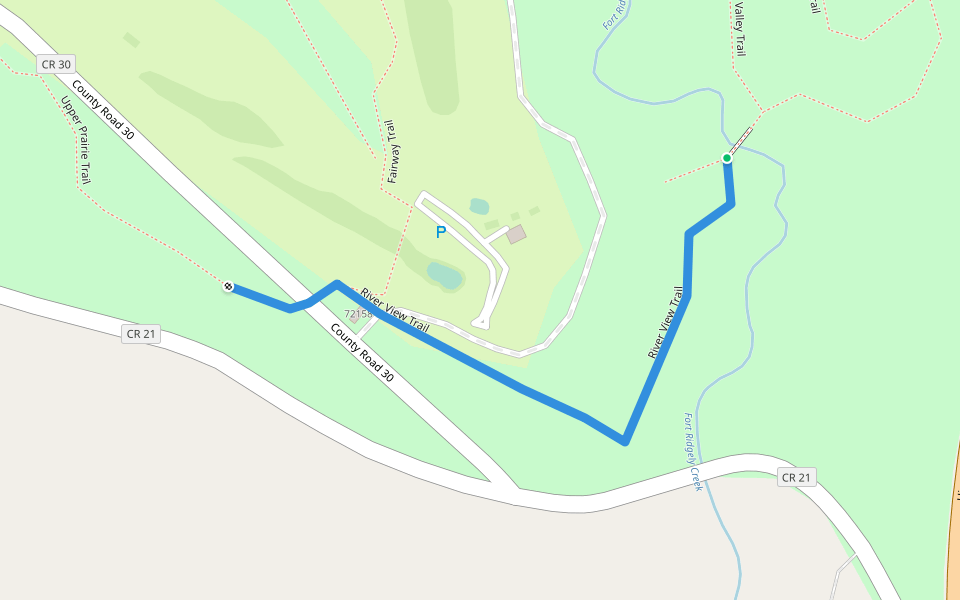 River View Trail walking route map in Fairfax