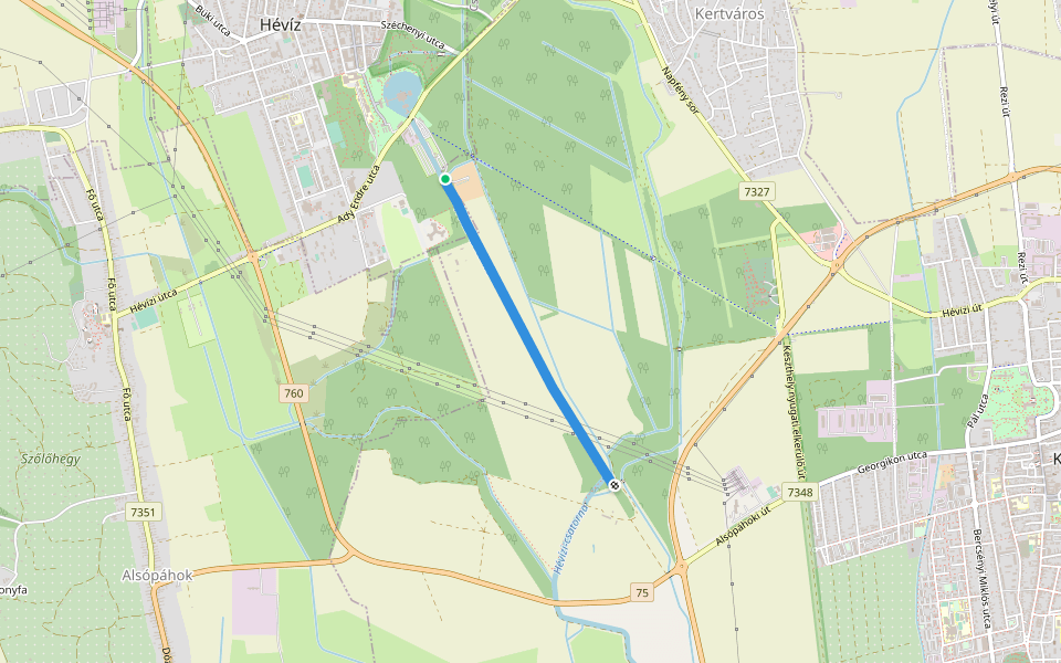 Berki sétaút walking route map in Keszthely