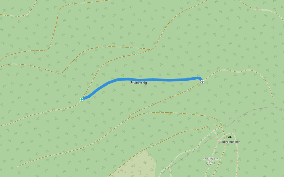 Heinzsteig walking route map in Trattenbach