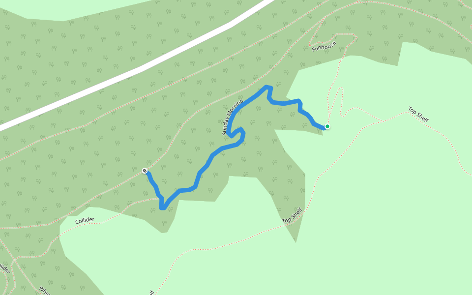 Sunday Morning walking route map in Dundurn