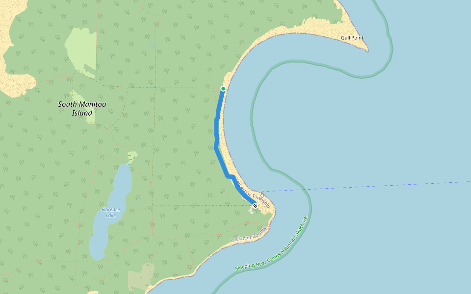 Grand Boulevard walking route map in Leland