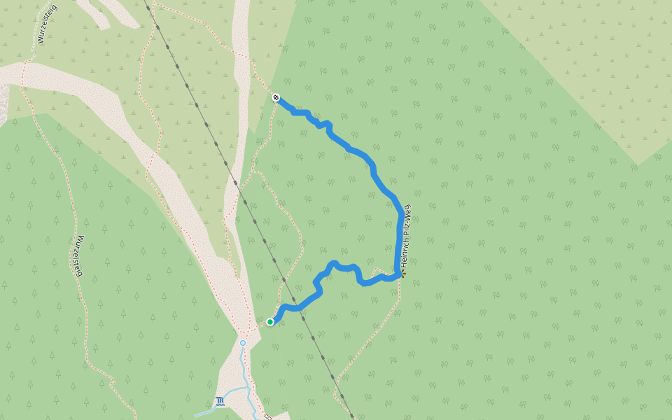 Heinrich Pilz-Weg walking route map in Rössing