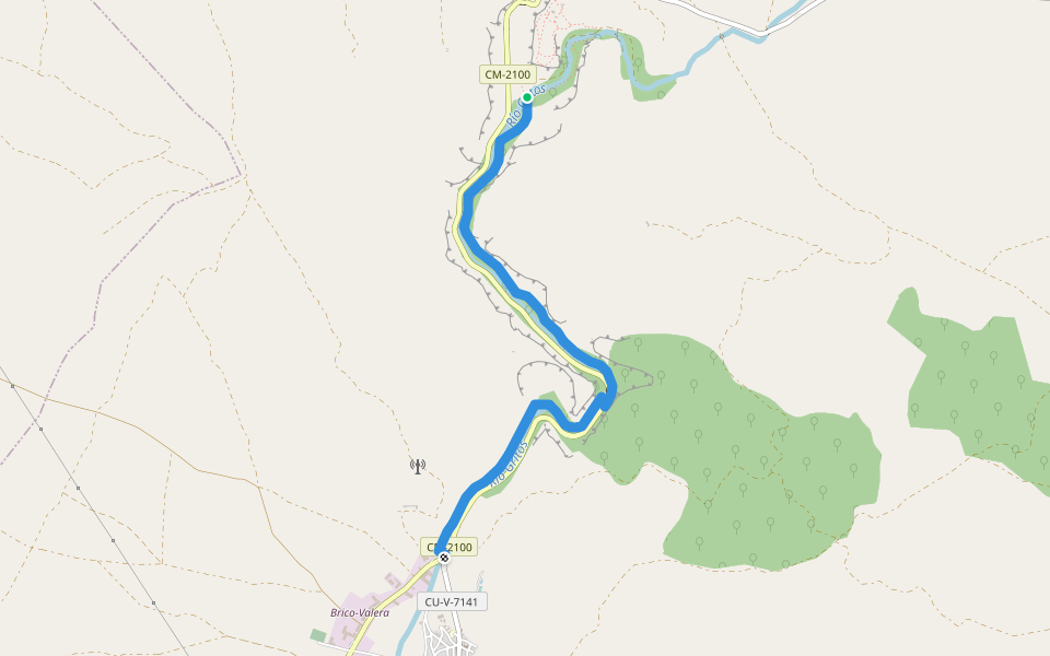 SL-CU 03 Valera Valeria walking route map in Solera de Gabaldón