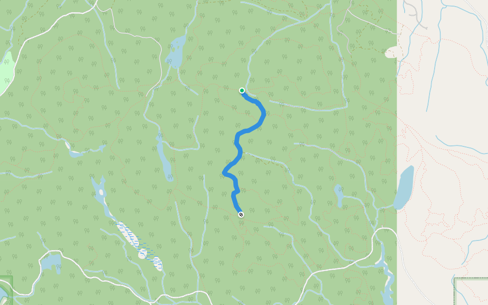 Access walking route map in Campbell River
