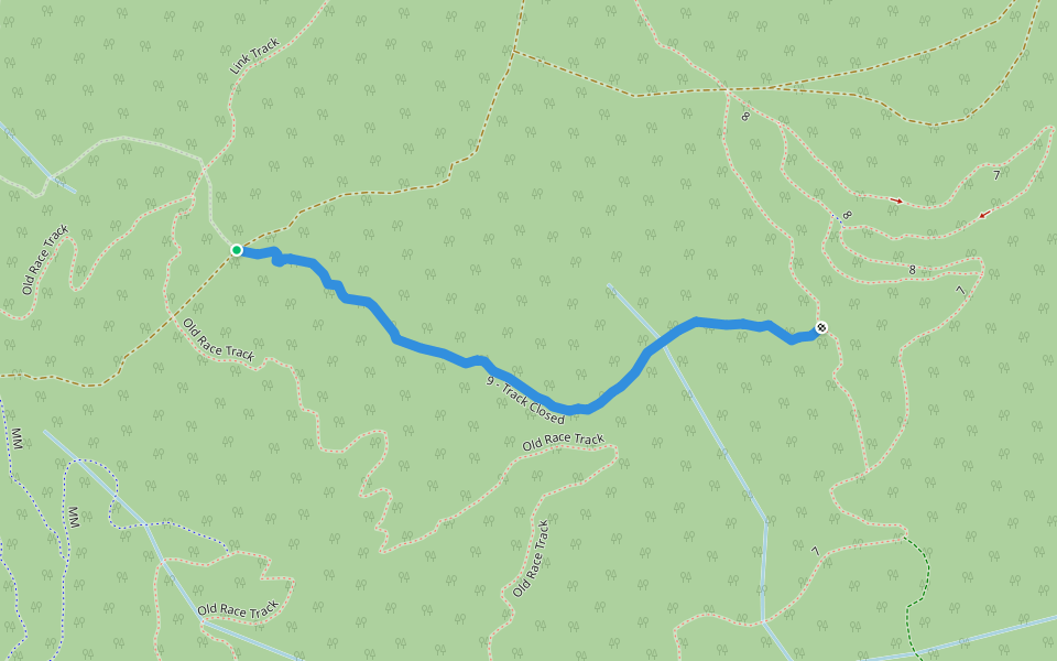 9 - Track Closed walking route map in Glenmaggie