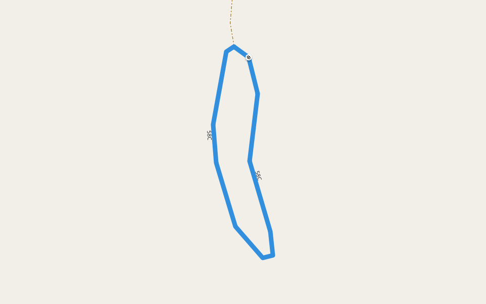 58C walking route map in Whiteriver