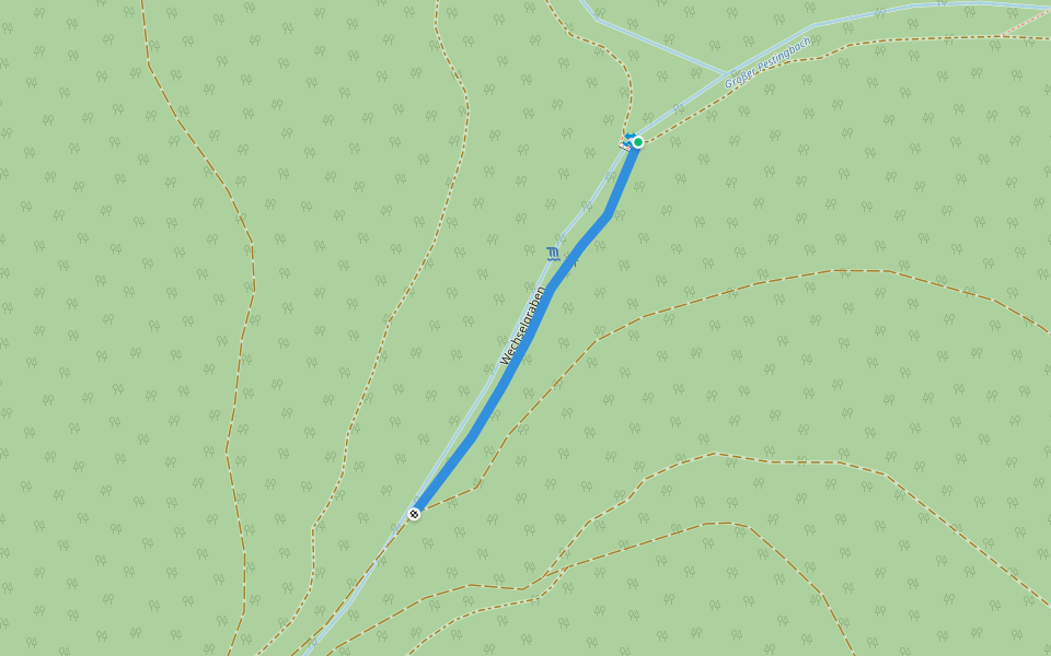 Wechselgraben walking route map in Trattenbach