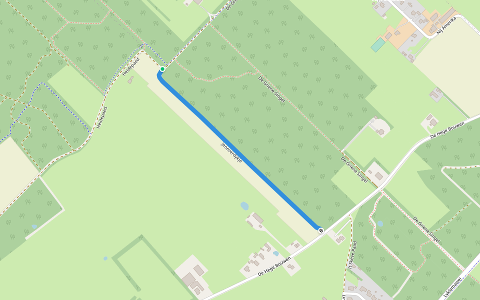 Jeneverdykje walking route map in Nijemirdum