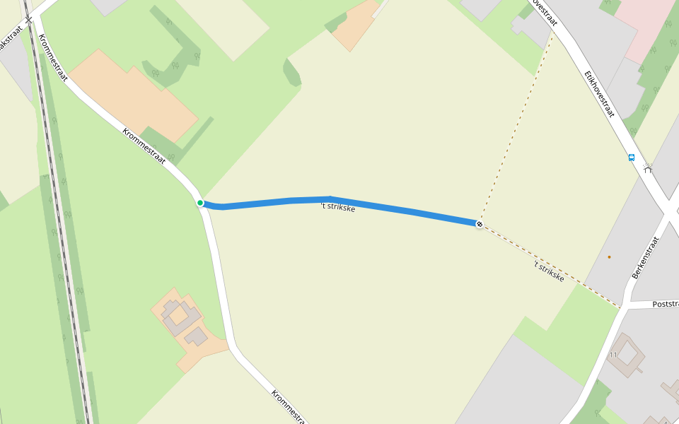 't strikske walking route map in Maarkedal