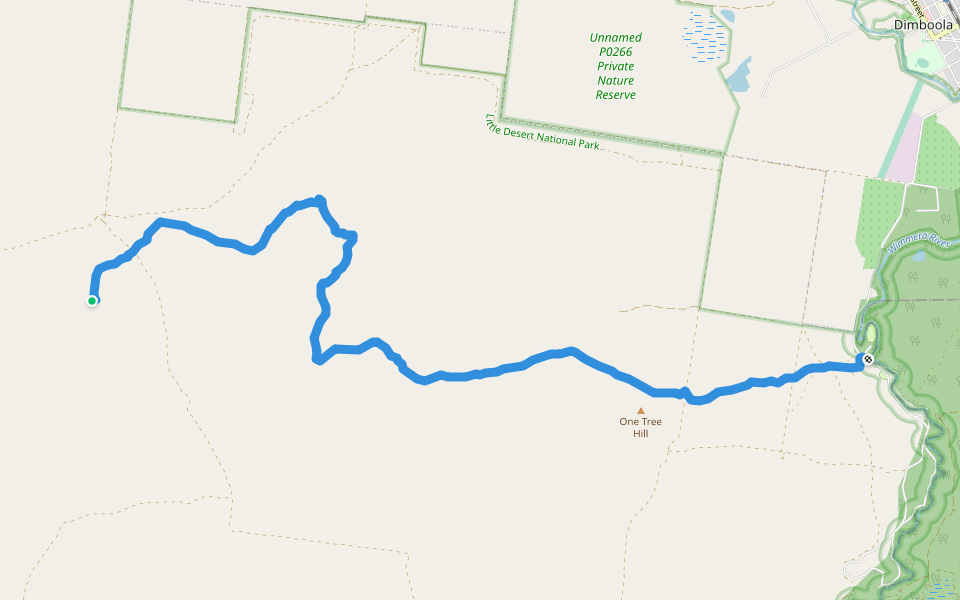 Desert Discovery Walk walking route map in Little Desert