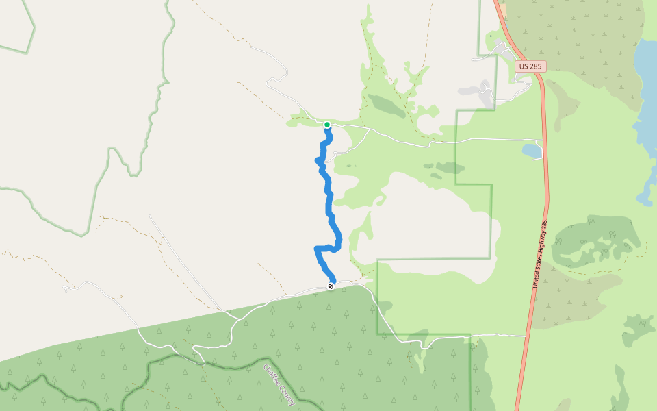 McQuaid Creek Trail 531 walking route map in Buena Vista