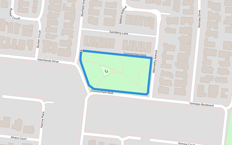 Summerfield Walk walking route map in Deer Park