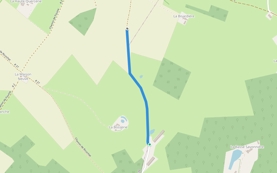 Chemin de Saint-Mars-de-Locquenay à Saint-Michel-de-Chavaignes walking route map in Saint-Mars-de-Locquenay