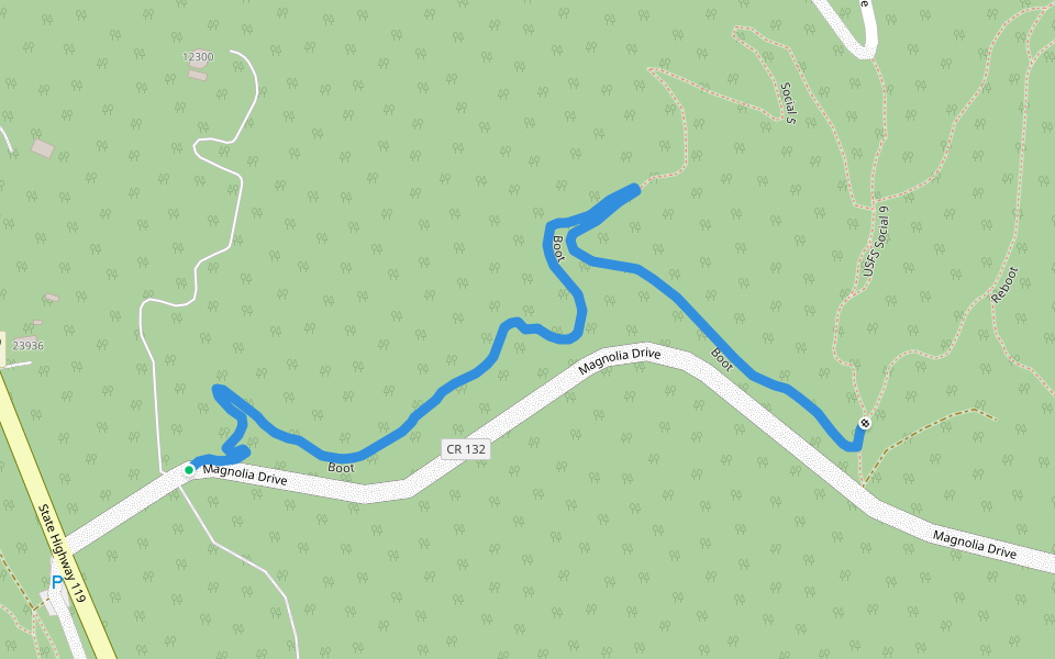 Boot walking route map in Nederland