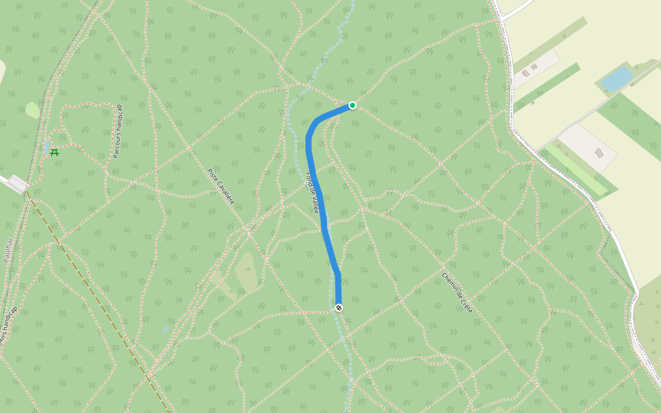 Fond de Vallée walking route map in Buzet-sur-Tarn