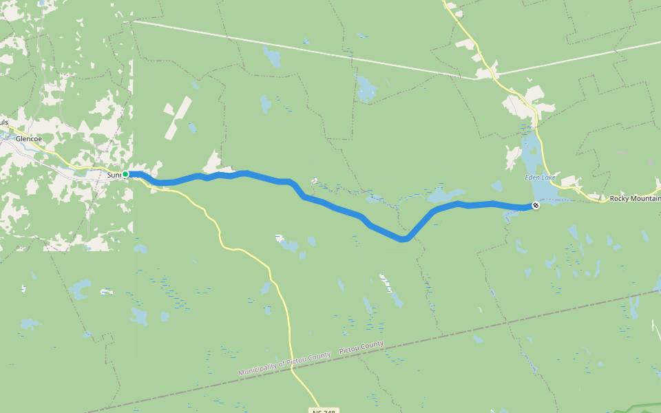 SANS 104 walking route map in Sunnybrae