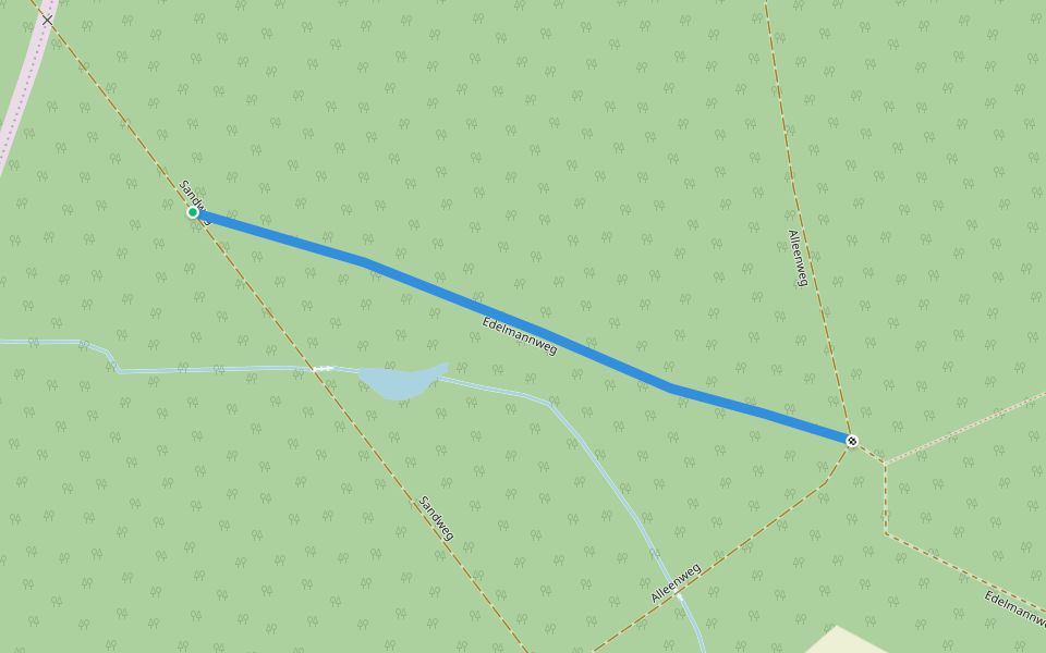 Edelmannweg walking route map in Arnsdorf