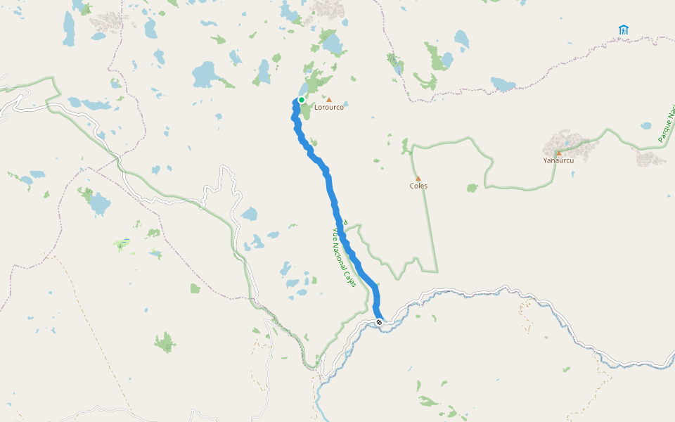 Chico Soldados walking route map in Hacienda Cancan