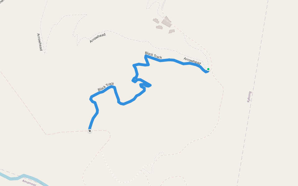 Black Track walking route map in Kybong