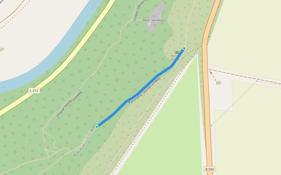 Panorama- Steinbruchweg walking route map in Nebra (Unstrut)