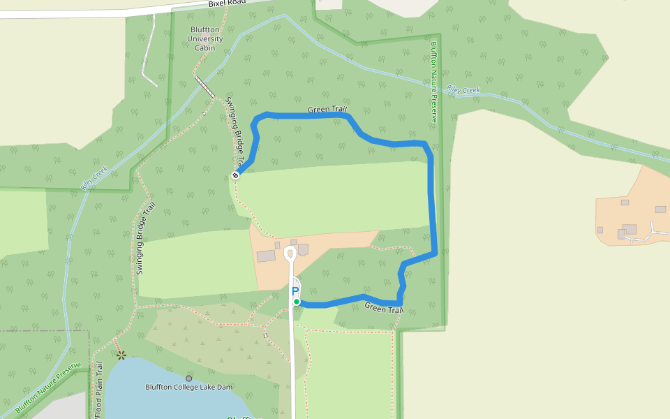 Green Trail Walking and Running Bluffton, Ohio Pacer