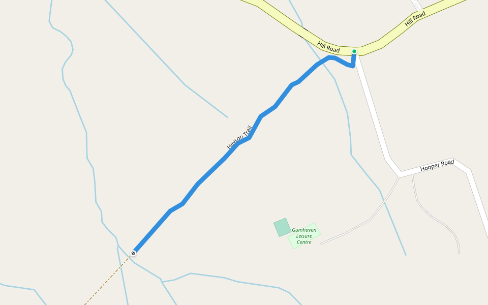 Heyson Trail walking route map in Kersbrook